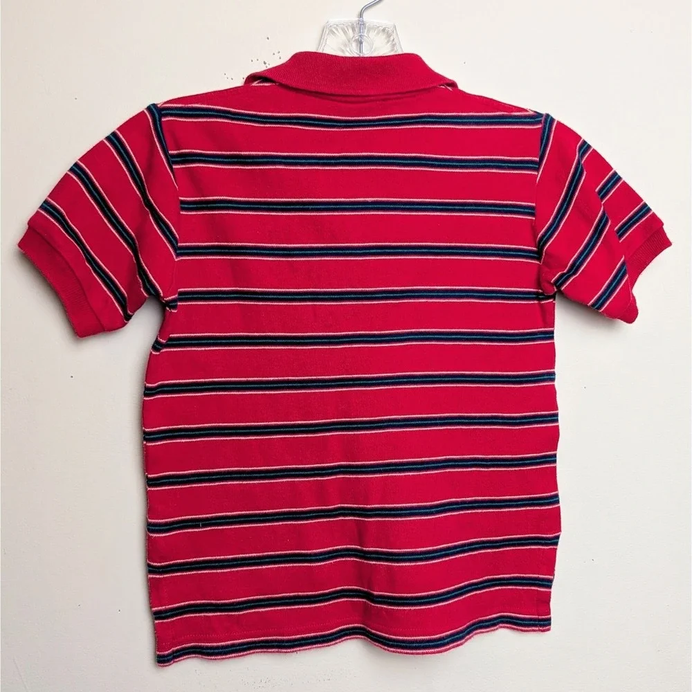 VTG Polo Ralph Lauren 80s USA Striped‎ Cotton Polo Shirt Boys Size 5